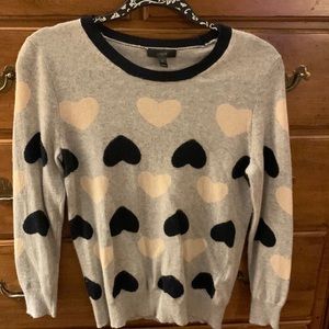 ❤️NWOT J.Crew Crew Neck Heart Sweater❤️